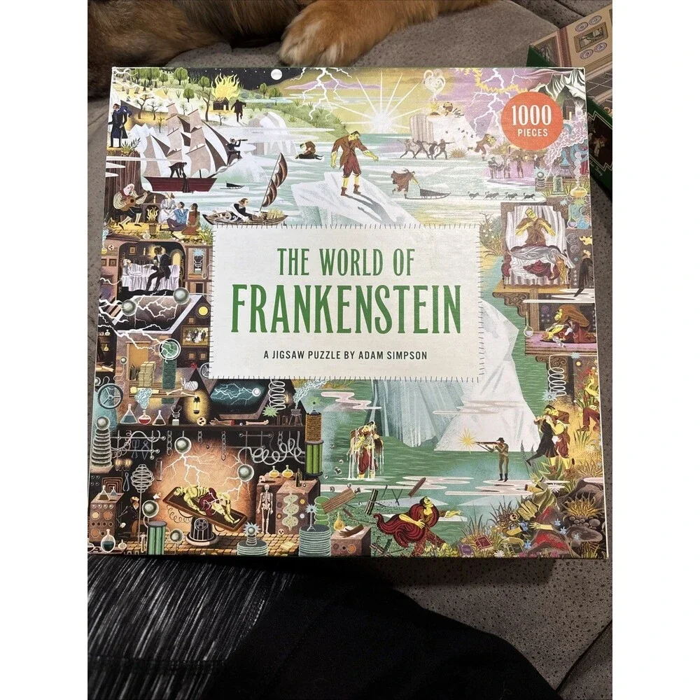 The World of Frankenstein : A Jigsaw Puzzle by Adam Simpson 1000 Pieces NEW